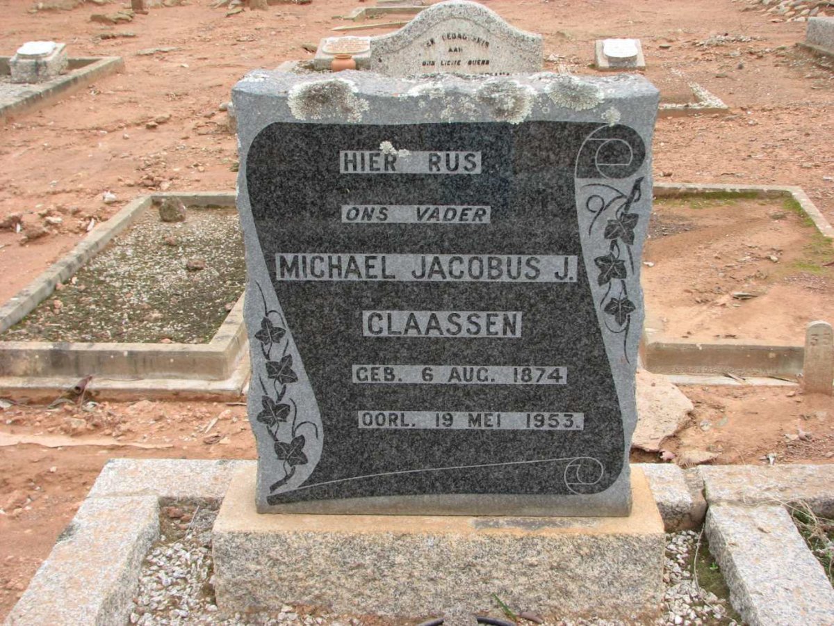 CLAASSEN Michael Jacobus J. 1874-1953