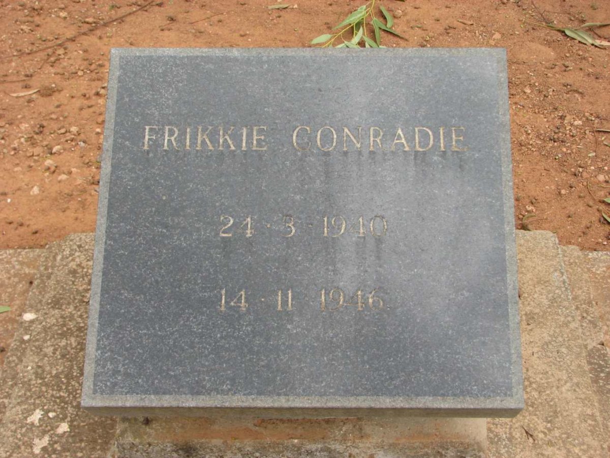 CONRADIE Frikkie 1910-1916