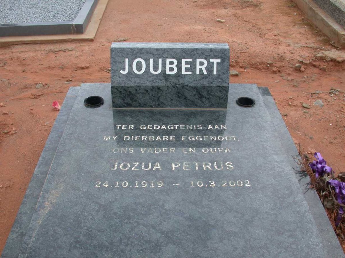 JOUBERT Jozua Petrus 1919-2002
