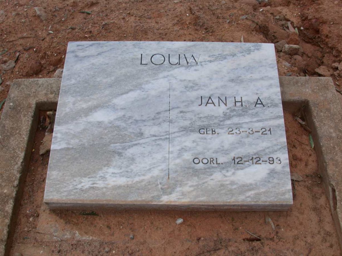 LOUW Jan H.A. 1921-1993