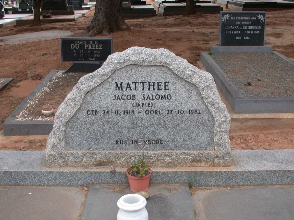 MATHEE Jacob Saloma 1918-1982