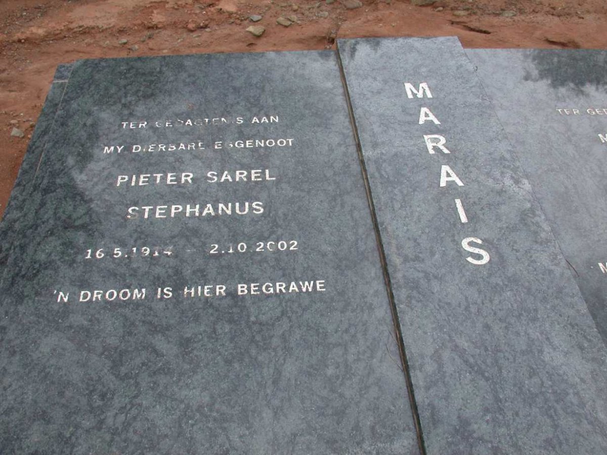 MARAIS Pieter Sarel Stephanus 1914-2002