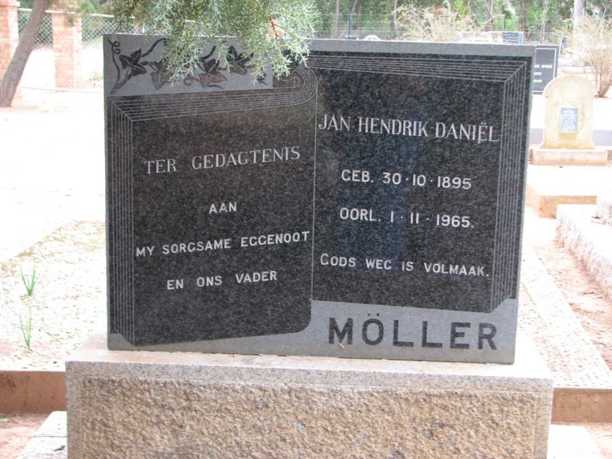 MOLLER Jan Hendrik Daniel 1895-1965