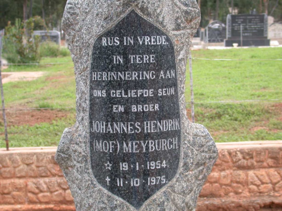 MEYBURGH Johannes Hendrik 1954-1975