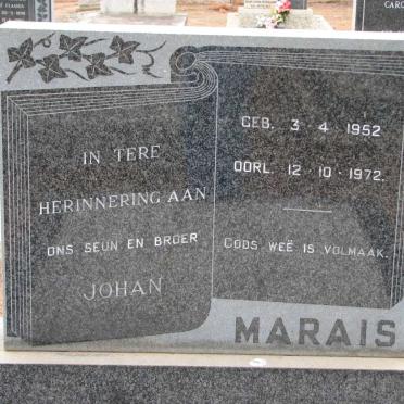 MARAIS Johan 1952-1972