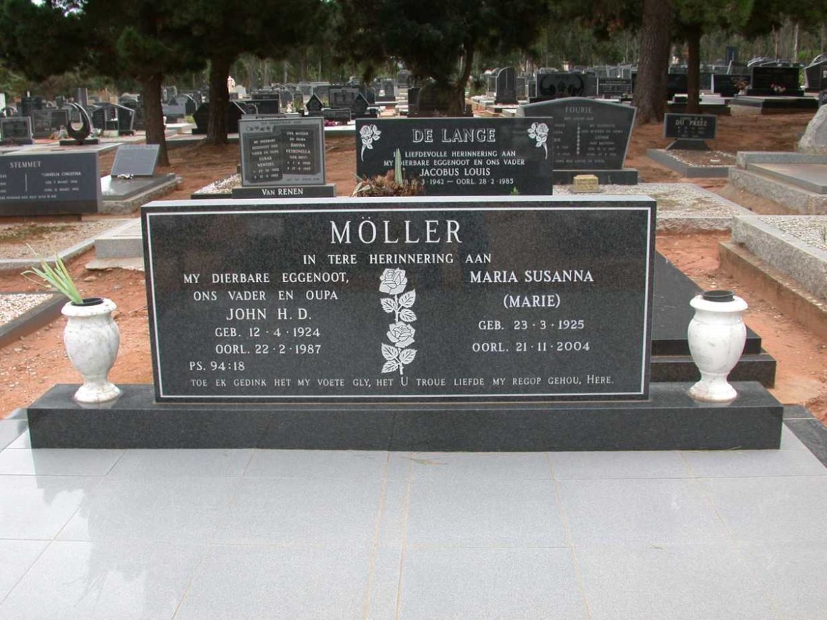 MÖLLER John H.D. 1924-1987 &amp; Maria Susanna 1925-2004