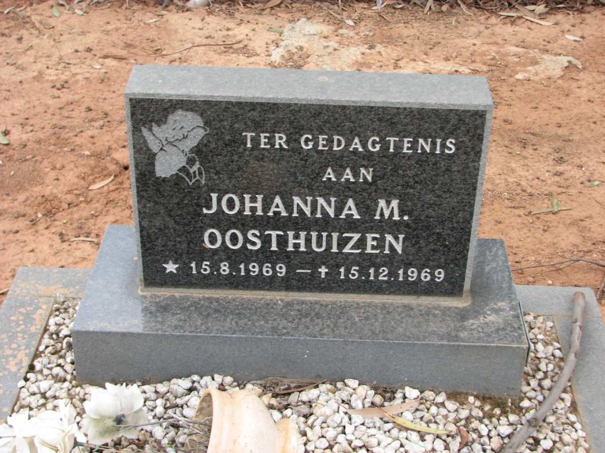 OOSTHUIZEN Johanna M. 1969-1969