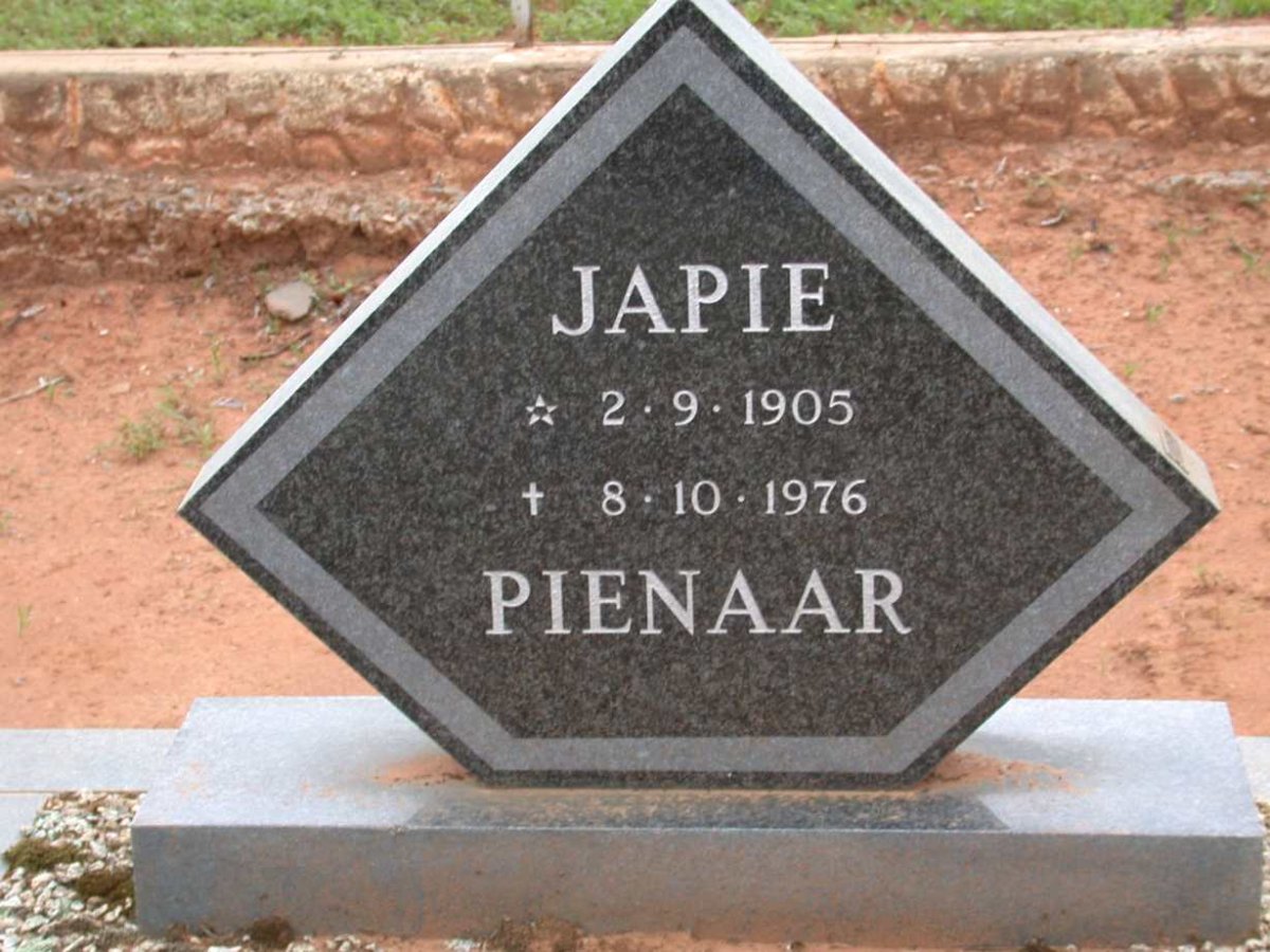 PIENAAR Japie 1905-1976