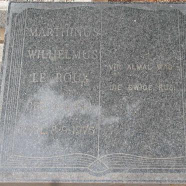 ROUX Marthinus Wilhelmus, le 1911-1975