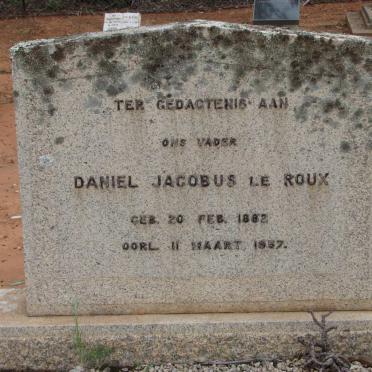 ROUX Daniel Jacobus, le 1882-1957