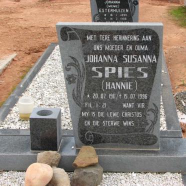 SPIES Johanna Susanna 1911-1996