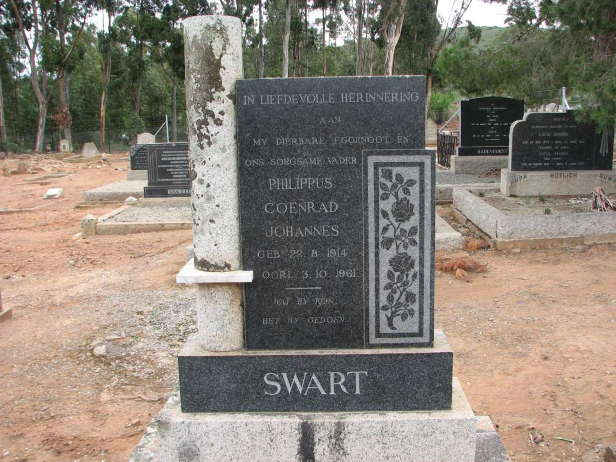 SWART Philippus Coenraad Johannes 1914-1961