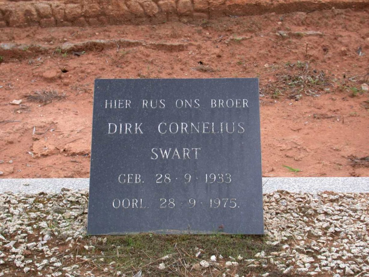 SWART Dirk Cornelius 1933-1975
