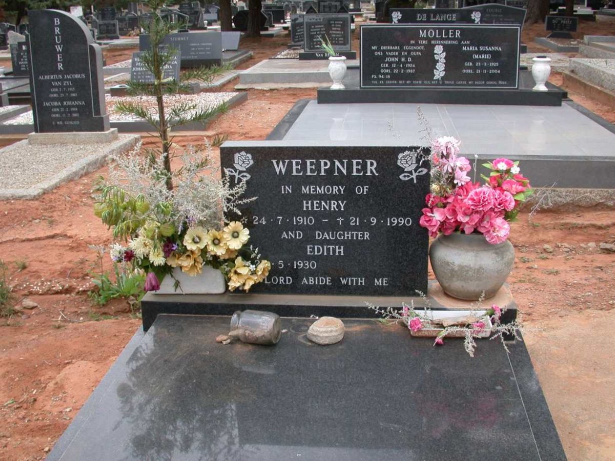 WEEPNER Henry 1910-1990 :: WEEPNER Edith 1930-
