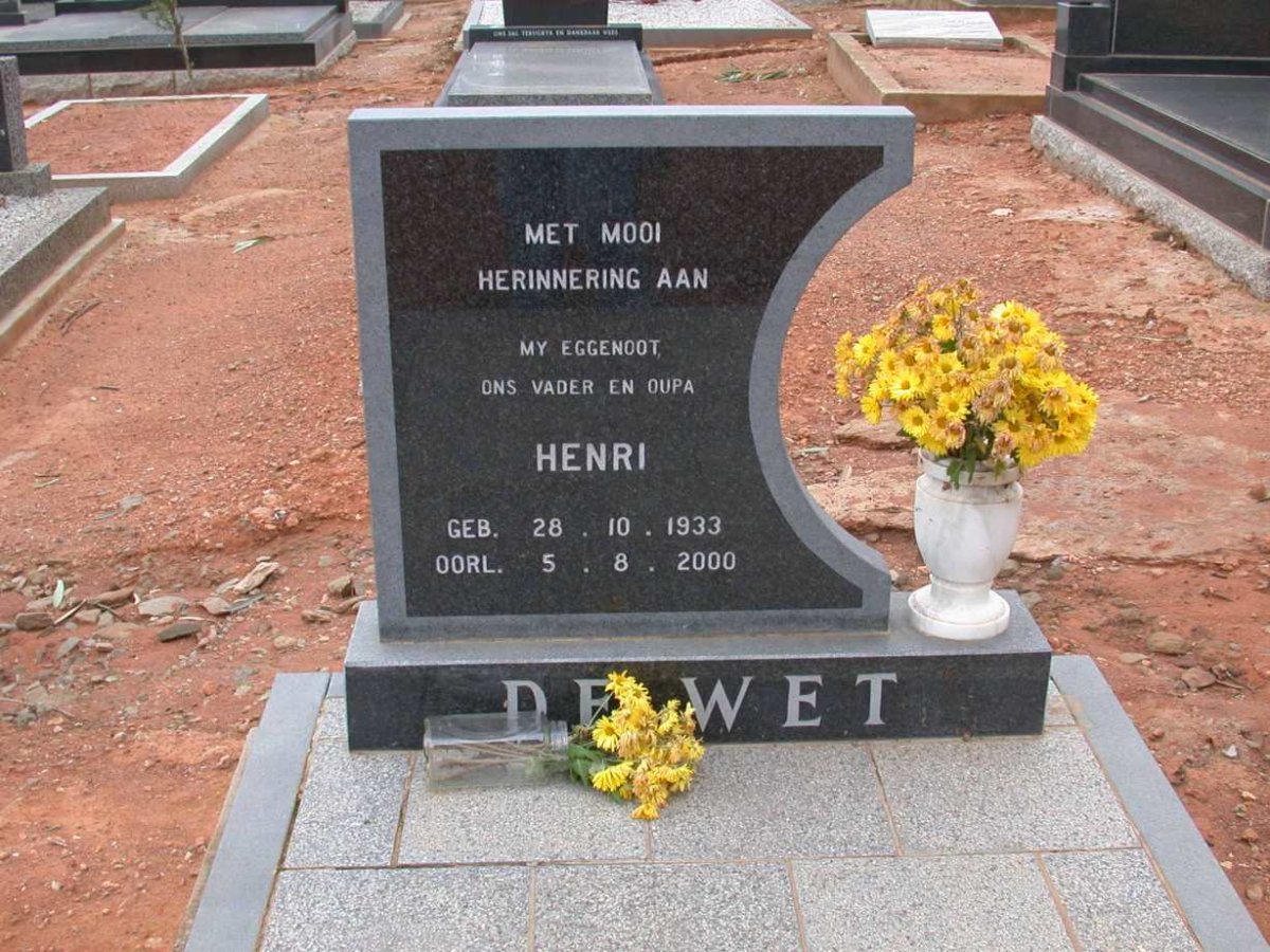 WET Henri, de 1933-2000