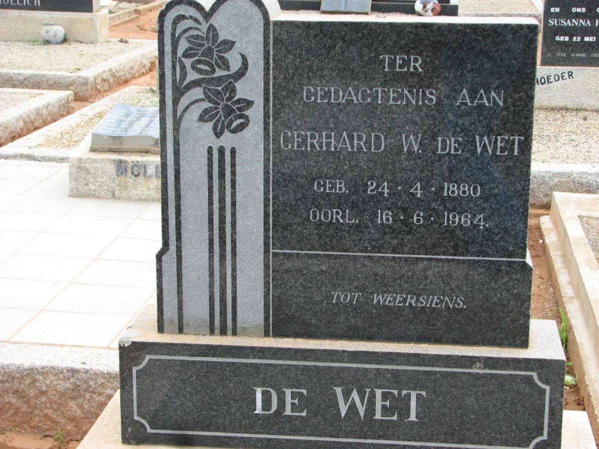 WET Gerhard, de 1880-1964