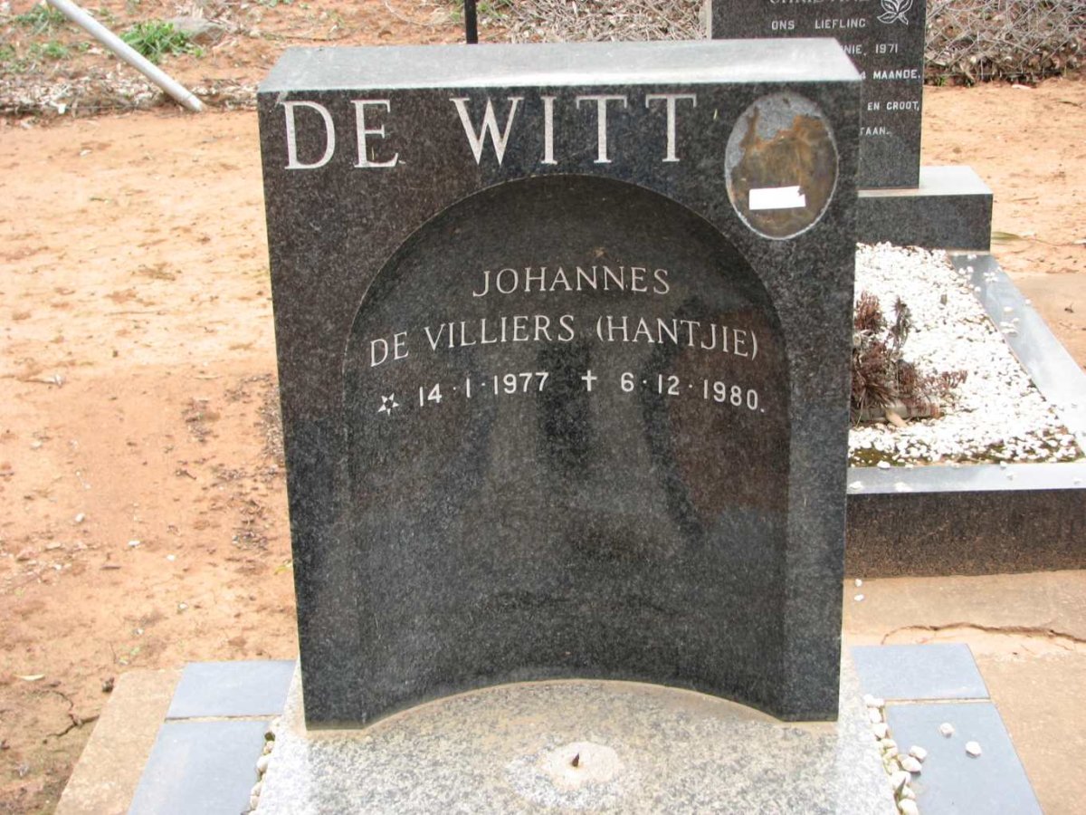 WITT Johannes De Villiers, de 1977-1980