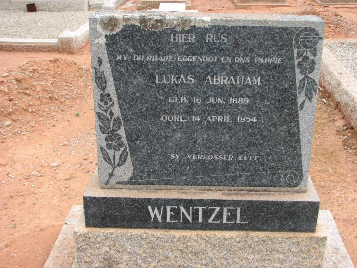 WENTZEL Lukas Abraham 1889-1954