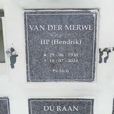 MERWE H.P., van der 1930-2024 