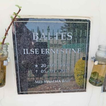 BALTES Ilse Ernestine 1931-2017