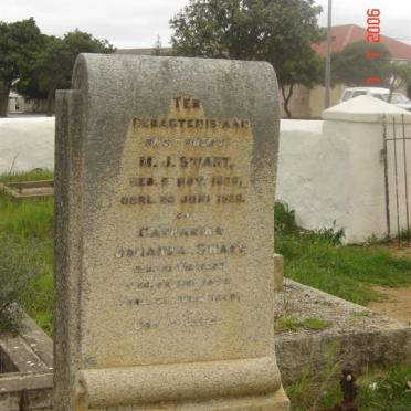SWART M.J. 1859-1979 &amp; Catharina Johanna DE VILLIERS 1852-