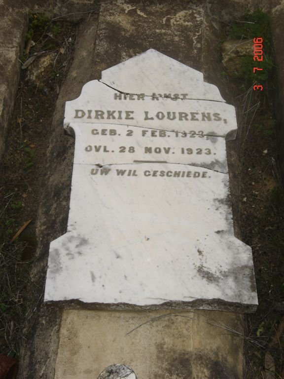 LOURENS Dirkie 1923-1923