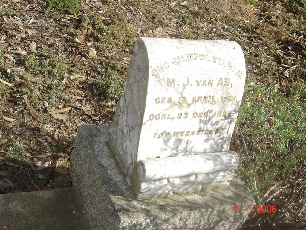 AS M.J., van 1921-1929