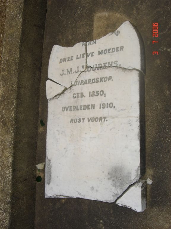 LOURENS J.M.J. 1850-1910