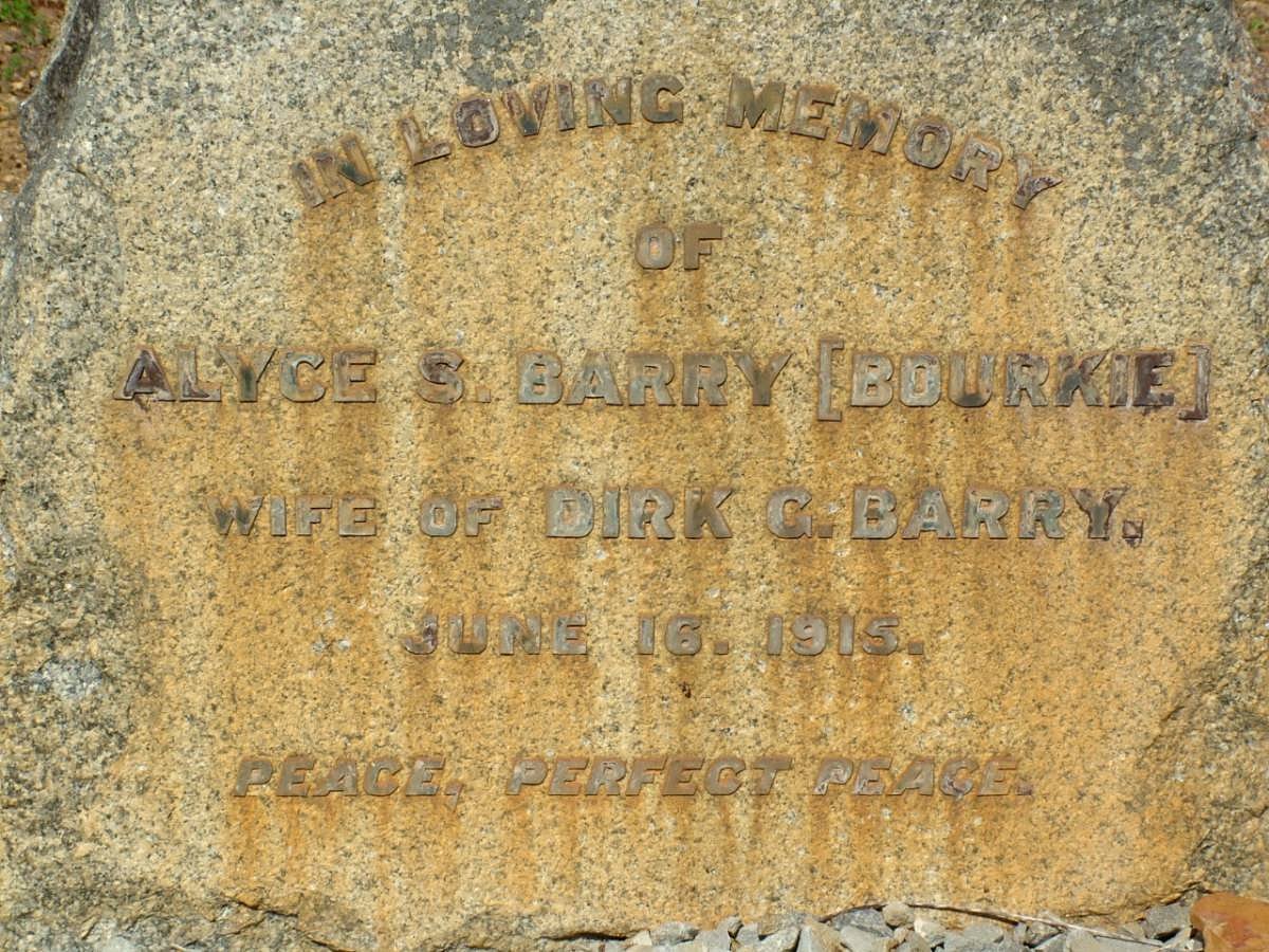 BARRY Alyce S. nee BOURKIE -1915