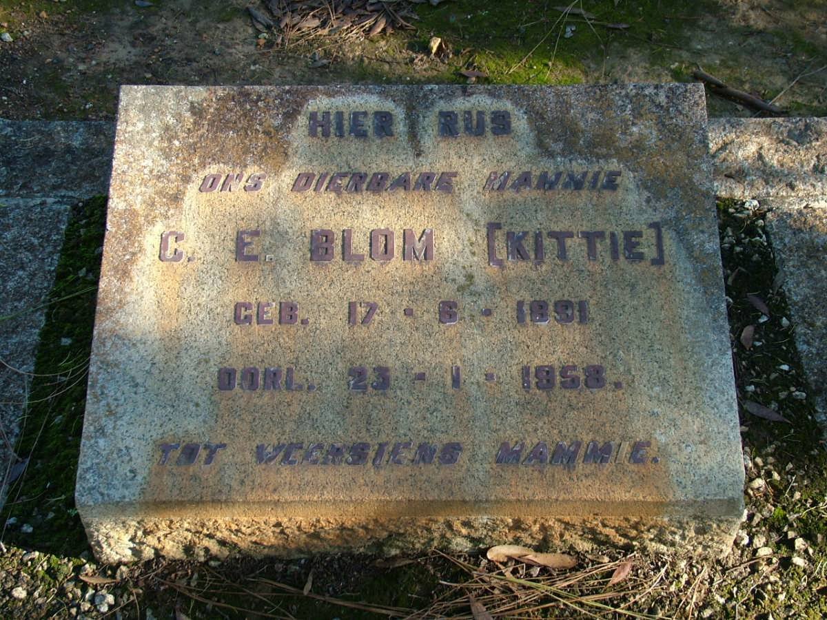 BLOM C.E. 1891-1958