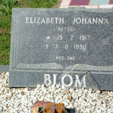BLOM Elizabeth Johanna 1917-1990
