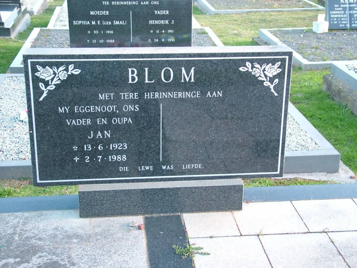 BLOM Jan 1923-1988