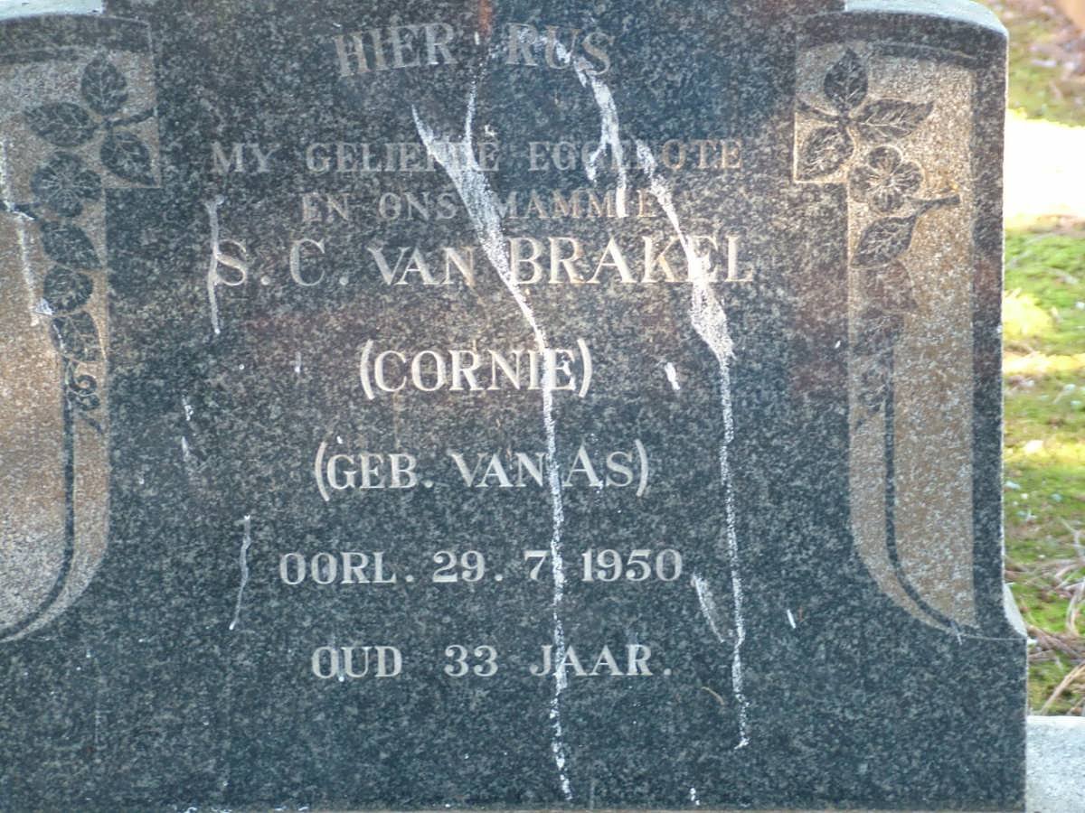 BRAKEL S.C., van nee VAN AS -1950