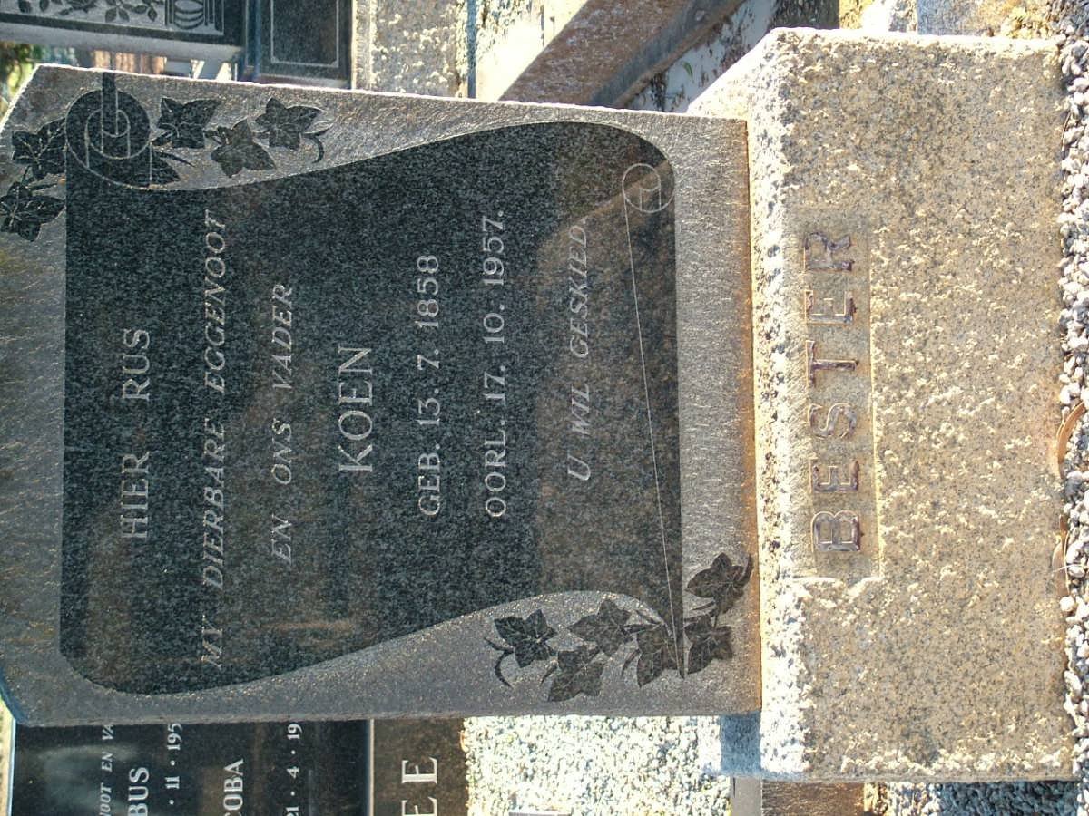 BESTER Koen 1858-1957