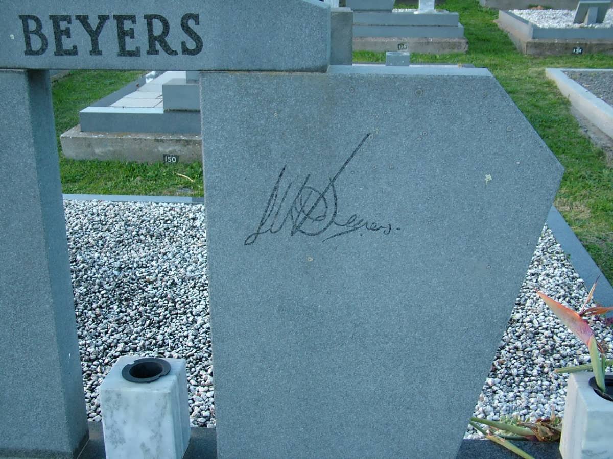 BEYERS Willem Johan 1929-1989