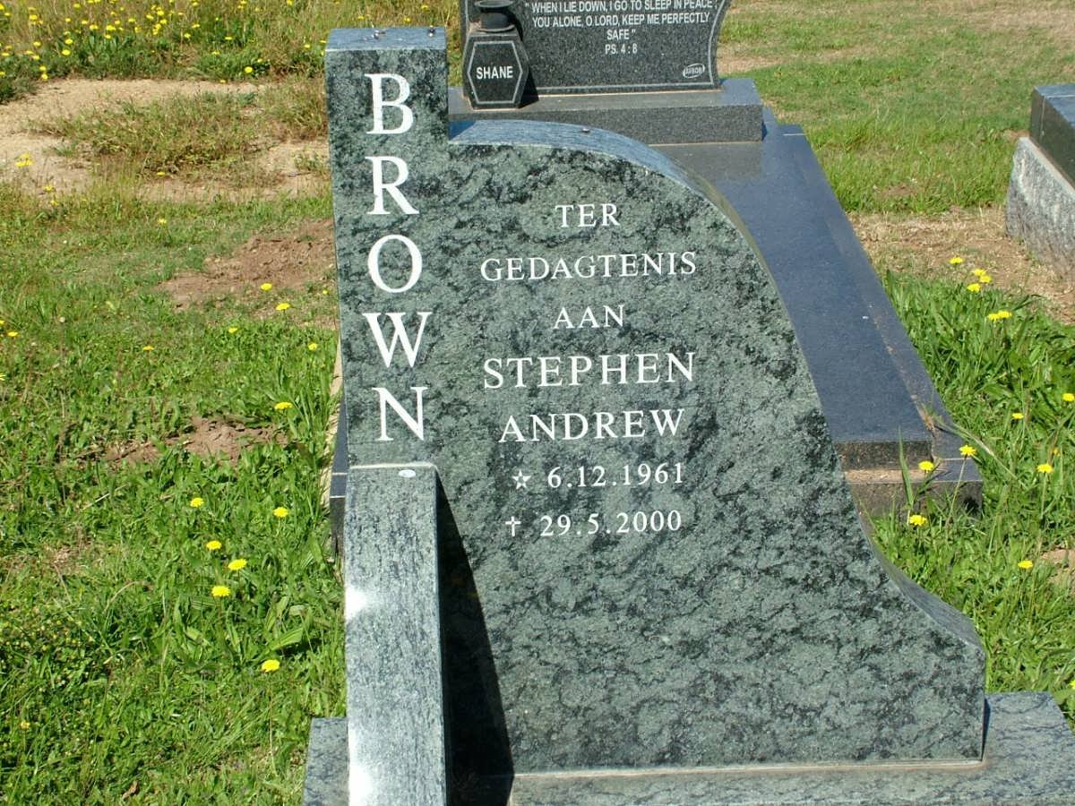 BROWN Stephen Andrew 1961-2000