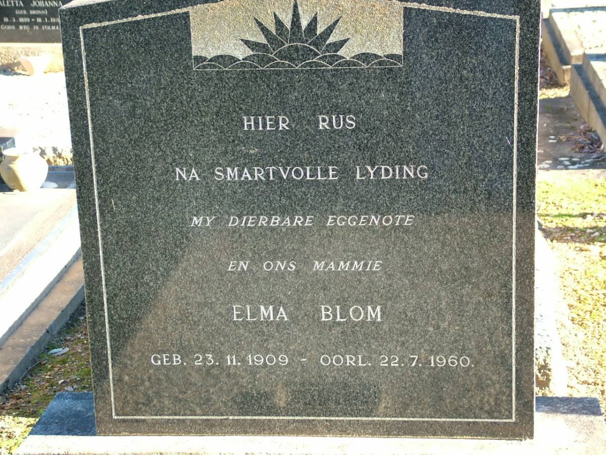 BLOM Elma 1909-1960