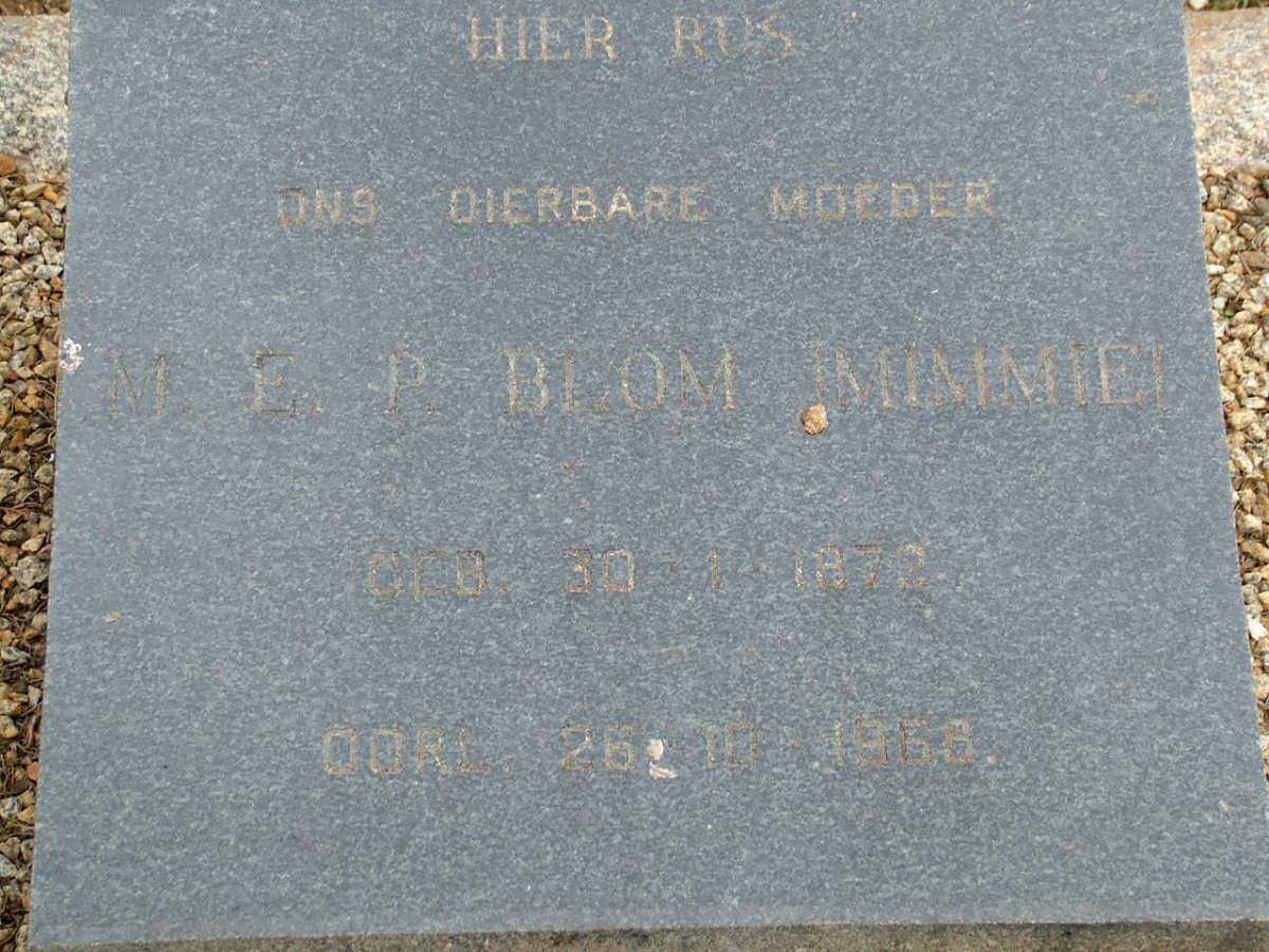 BLOM M.E.P. 1872-1968