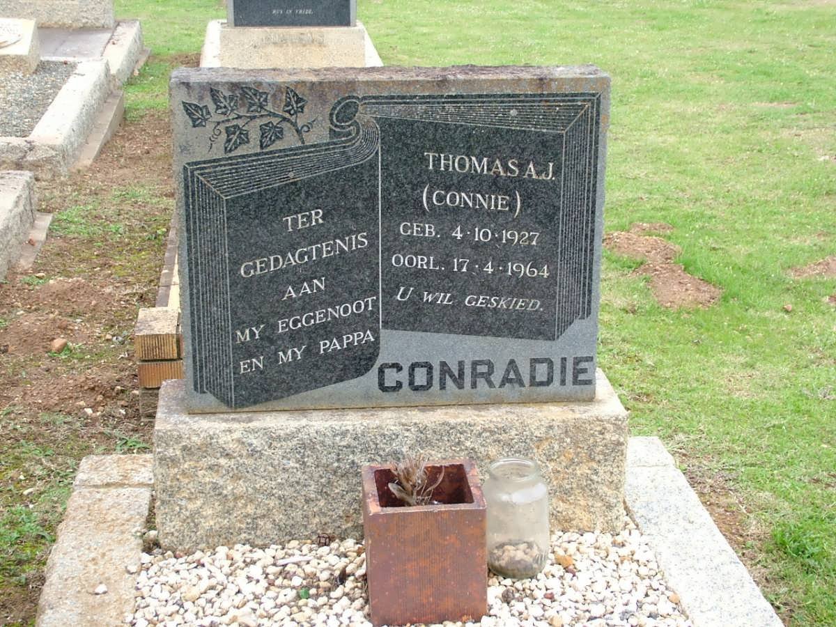 CONRADIE Thomas A.J. 1927-1964