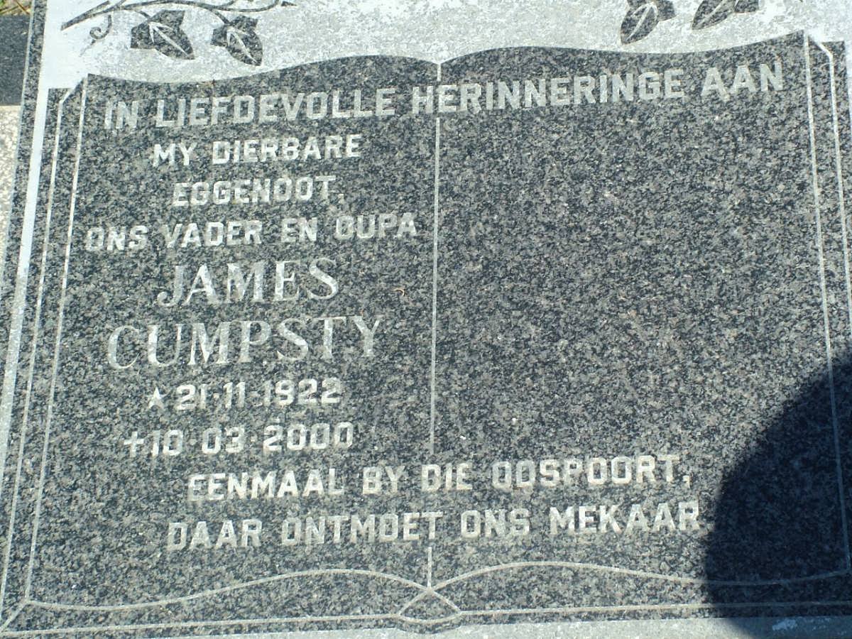 CUMPSTY James 1922-2000
