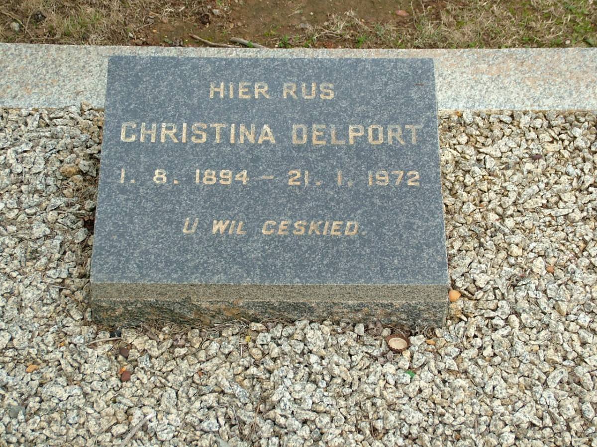 DELPORT Christina 1894-1972