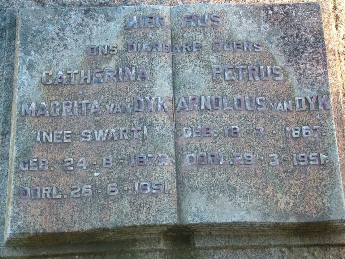 DYK Petrus Arnoldus, van 1867-1951 &amp; Catherina Magrita SWART 1872-1951