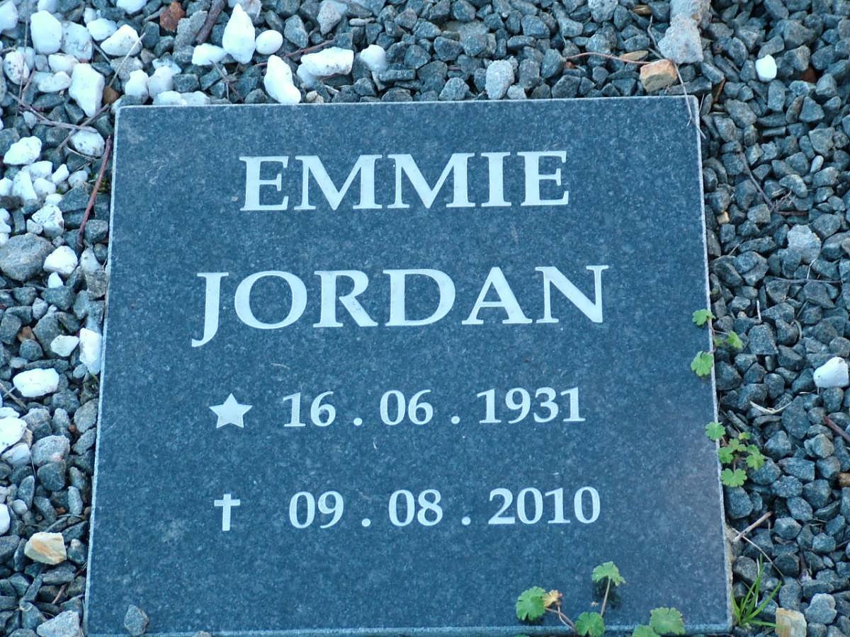 JORDAN Emmie 1931-2010