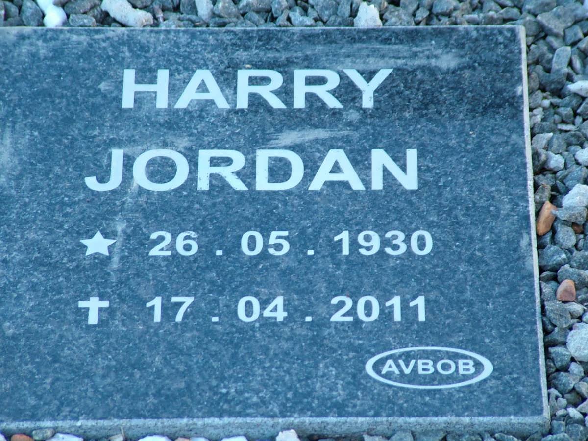 JORDAN Harry 1930-2011