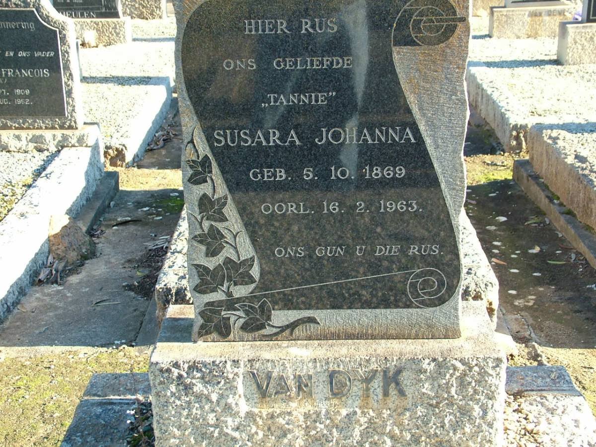 DYK Susara Johanna, van 1869-1963