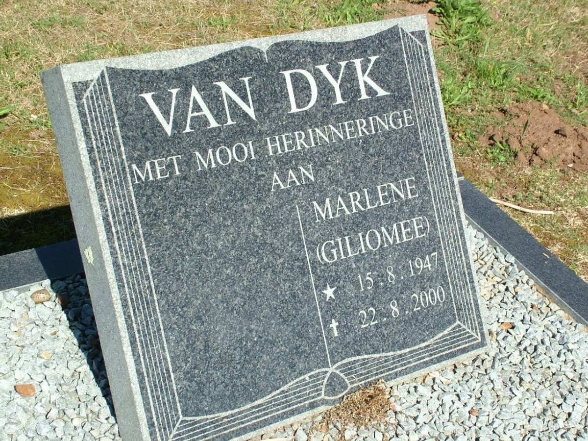 DYK Marlene, van nee GILIOMEE 1947-2000
