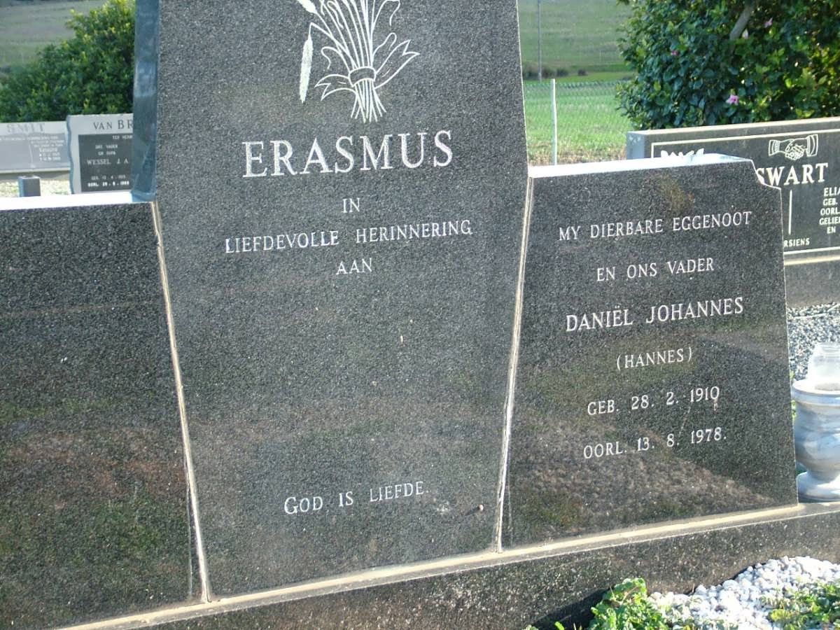 ERASMUS Daniël Johannes 1910-1978