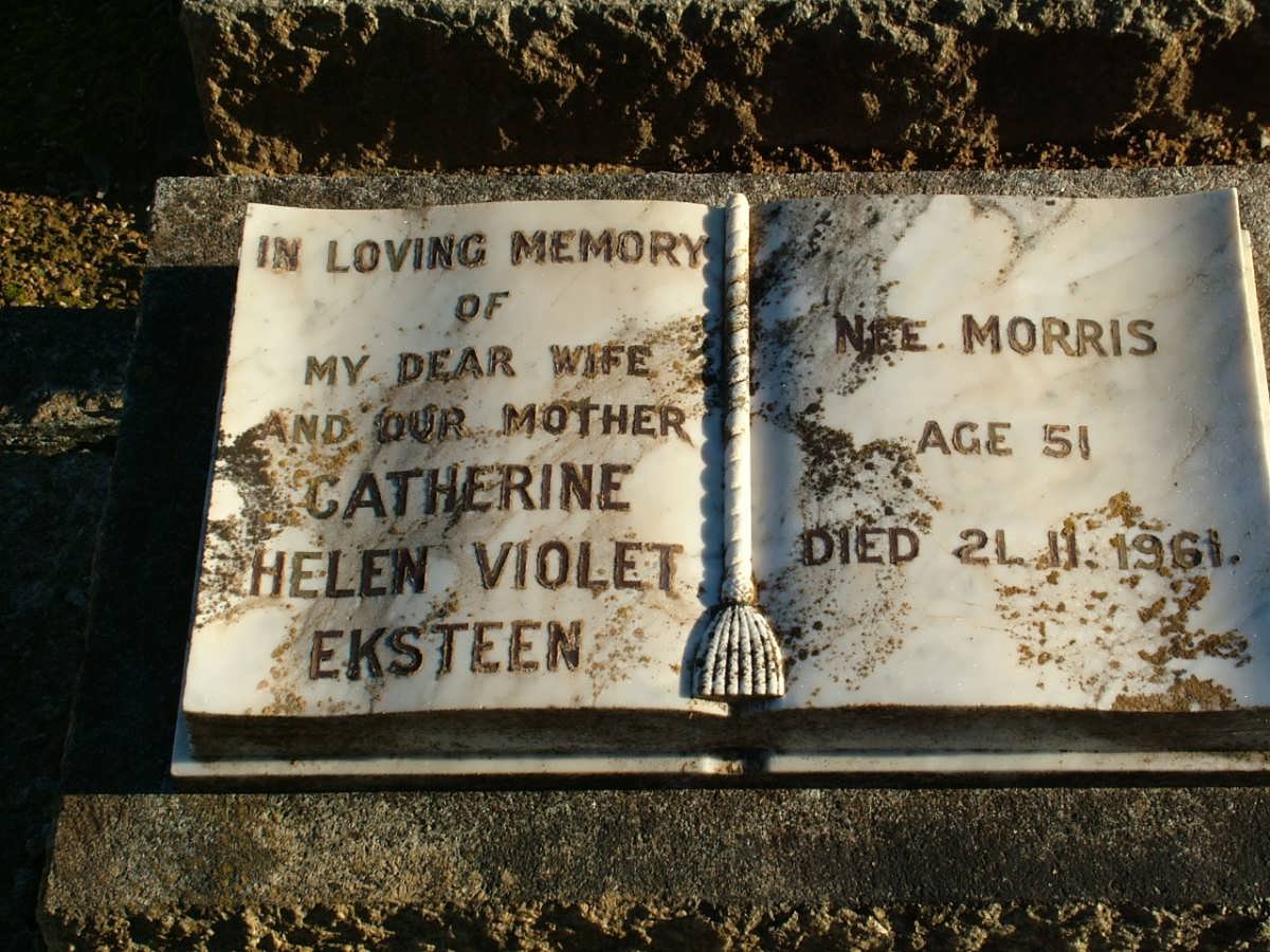 EKSTEEN Catherine Helen Violet nee MORRIS -1961