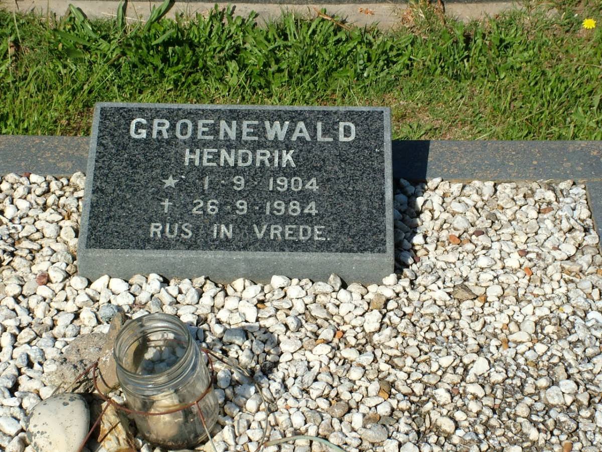 GROENEWALD Hendrik 1904-1984