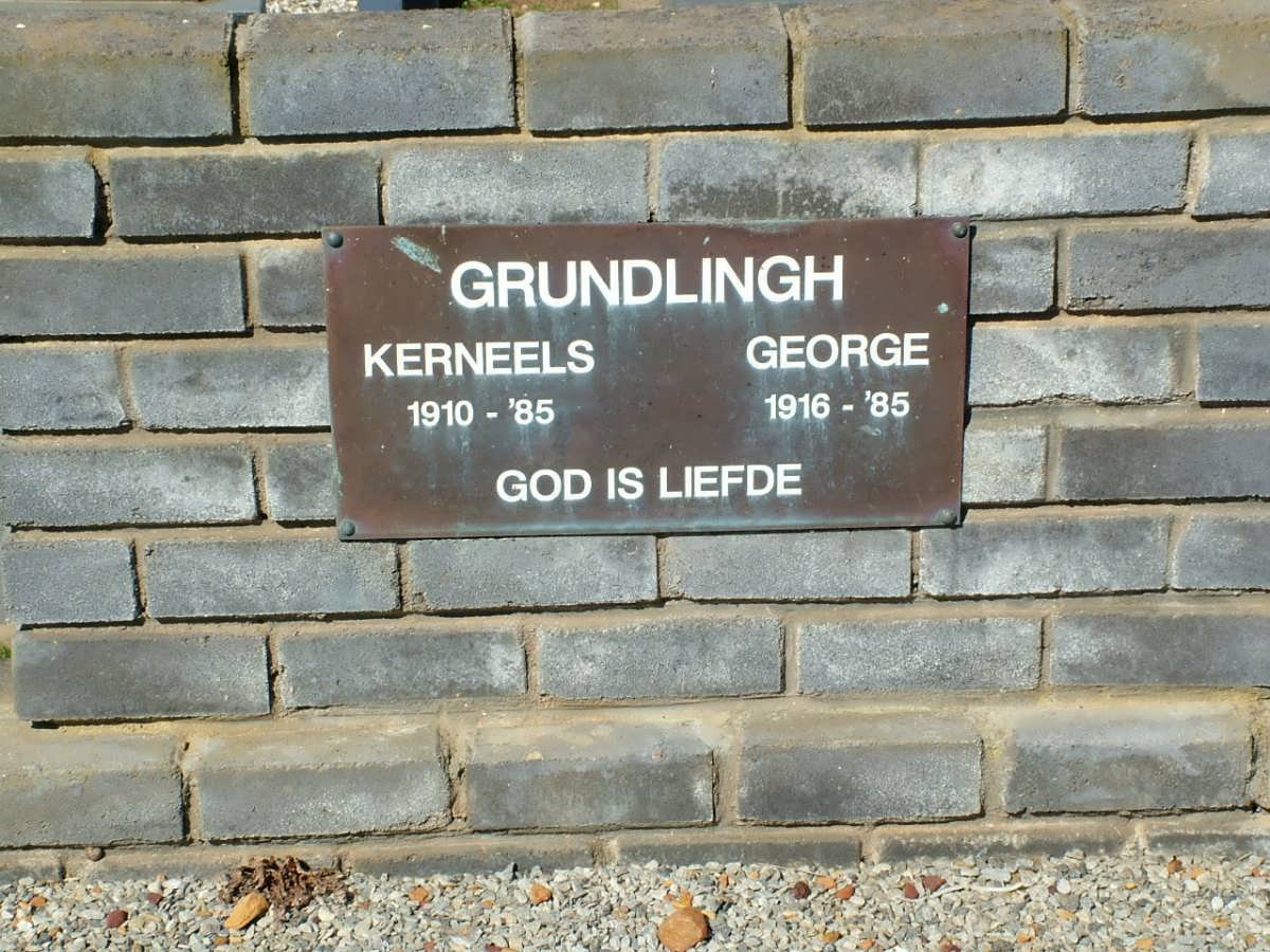 GRUNDLINGH Kerneels 1910-1985 :: GRUNDLINGH George 1916-1985